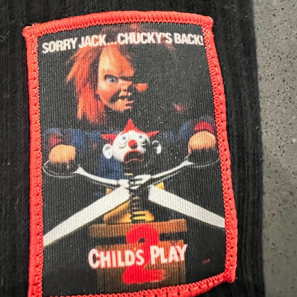 NWT Chucky Black and Red Horror Socks